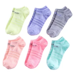 Girl's adidas 6-Pack Superlite No-Show Socks -Adidas shop 3004487 Bright