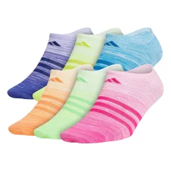 Girl's adidas 6-Pack Superlite No-Show Socks