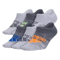 Boys adidas Superlite 6 Pack No Show Socks -Adidas shop 3690797 White Gray Marl
