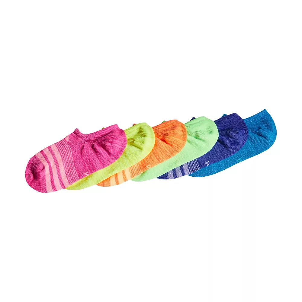 Girl's adidas Superlite Super No Show Socks 6-Pack 7 Girl's adidas Superlite Super No Show Socks 6-Pack - Image 5