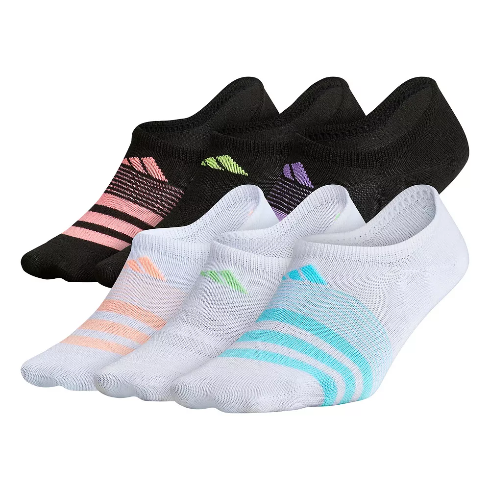 Girl's adidas Superlite Super No Show Socks 6-Pack 4 Girl's adidas Superlite Super No Show Socks 6-Pack - Image 2