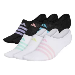 Girl's adidas Superlite Super No Show Socks 6-Pack 14 Girl's adidas Superlite Super No Show Socks 6-Pack -Adidas shop 3984027 White Pink Black