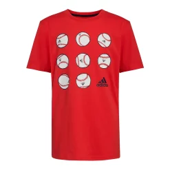 Boys 8-20 adidas Badge of Sport Graphic Tee -Adidas shop 4204143 Vivid Red Baseball