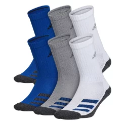 Boy's adidas Cushioned Angle Stripe 6-Pack Crew Socks 12 Boy's adidas Cushioned Angle Stripe 6-Pack Crew Socks -Adidas shop 4249526 Royal White