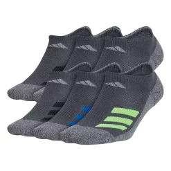 Boy's adidas Cushioned Angle Stripe 6-Pack No Show Socks -Adidas shop 4249530 Onix Marled