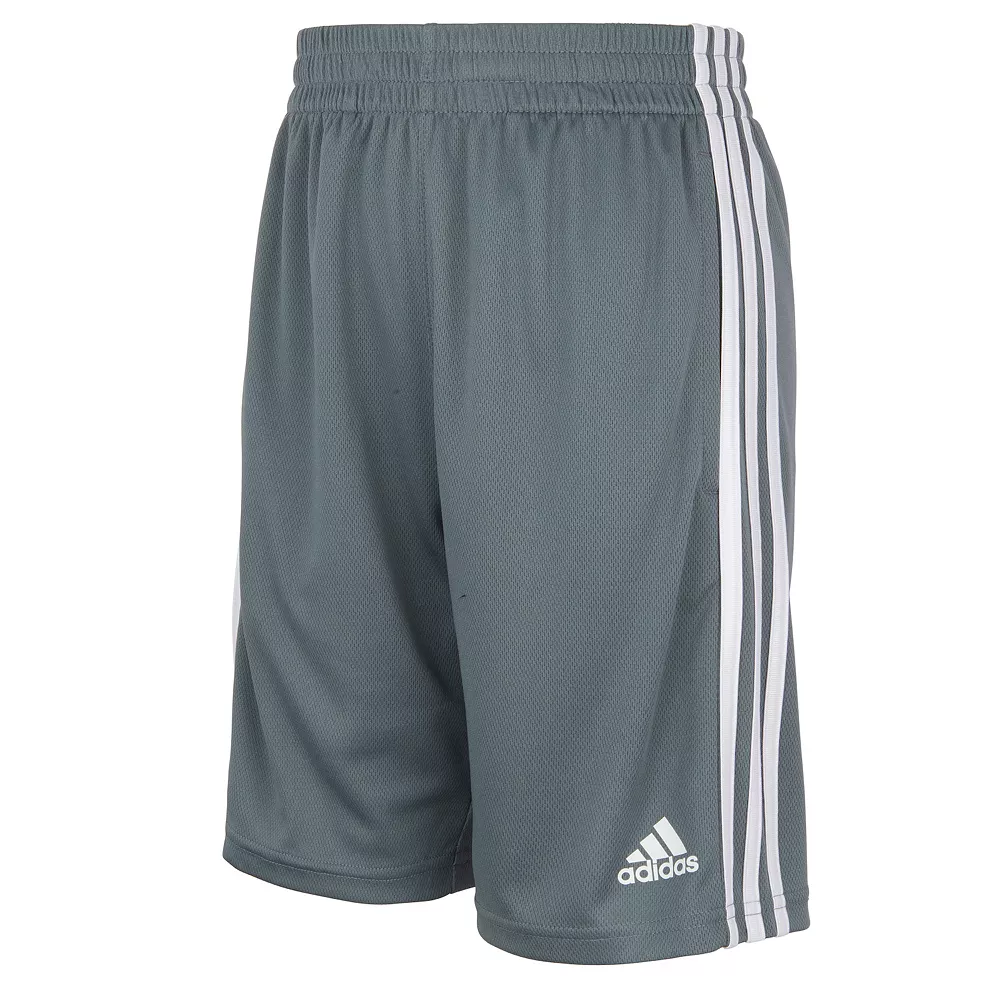 Boys 8-20 adidas Classic Three-Stripe Shorts 9 Boys 8-20 adidas Classic Three-Stripe Shorts - Image 7