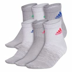 Boys adidas 6 Pack Superlite Quarter Socks
