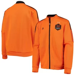 Front Page 9 Youth adidas Orange Houston Dynamo FC Anthem Full-Zip Team Jacket