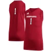 Youth adidas #1 Scarlet Nebraska Huskers Game Jersey -Adidas shop 4903883