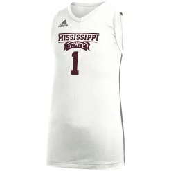 Youth adidas #1 White Mississippi State Bulldogs Game Jersey -Adidas shop 4904737 ALT2