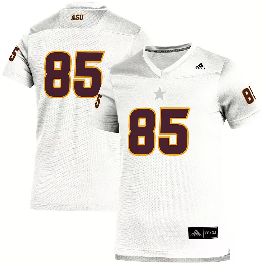 Youth adidas #85 White Arizona State Sun Devils Team Replica Football Jersey 3 Youth adidas #85 White Arizona State Sun Devils Team Replica Football Jersey