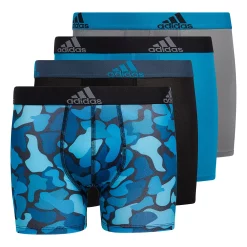 Boys 4-20 adidas Performance 4-Pack Boxer Briefs -Adidas shop 4992109 Blue Camo