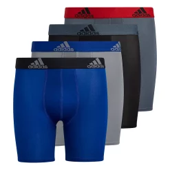 Boys 4-20 adidas Performance 4-Pack Boxer Briefs -Adidas shop 4992109 Gray Blue