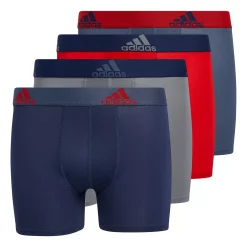 Boys 4-20 adidas Performance 4-Pack Boxer Briefs -Adidas shop 4992109 Indigo Red