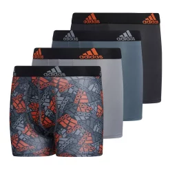 Boys 4-20 adidas Performance 4-Pack Boxer Briefs -Adidas shop 4992109 Orange Grey