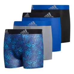 Boys 4-20 adidas Performance 4-Pack Boxer Briefs -Adidas shop 4992109 Royal