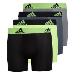 Boys 4-20 adidas Performance 4-Pack Boxer Briefs -Adidas shop 4992109 Signal Green