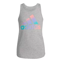 Girls 7-16 adidas Graphic Tank Top -Adidas shop 5172944 Medium Gray Heather