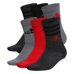Boys adidas 6-Pack Cushioned Crew Socks
