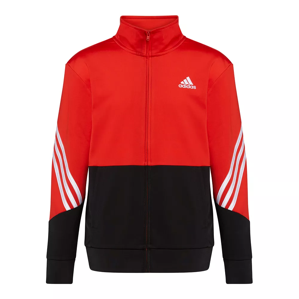 Boys 8-20 adidas Bold Tricot Jacket 5 Boys 8-20 adidas Bold Tricot Jacket - Image 3