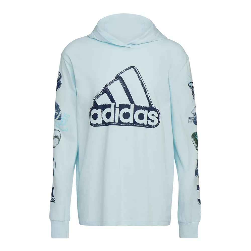 Boys 8-20 adidas Sport Stamp Hooded Tee 6 Boys 8-20 adidas Sport Stamp Hooded Tee - Image 4