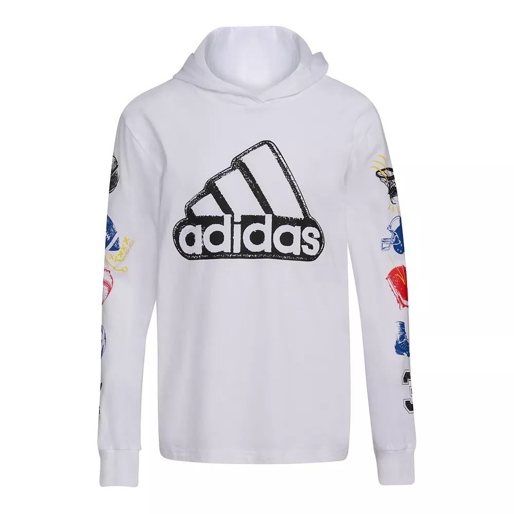 Boys 8-20 adidas Sport Stamp Hooded Tee 3 Boys 8-20 adidas Sport Stamp Hooded Tee