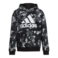 Boys 8-20 adidas Camo Fleece Hoodie -Adidas shop 5558739 Black