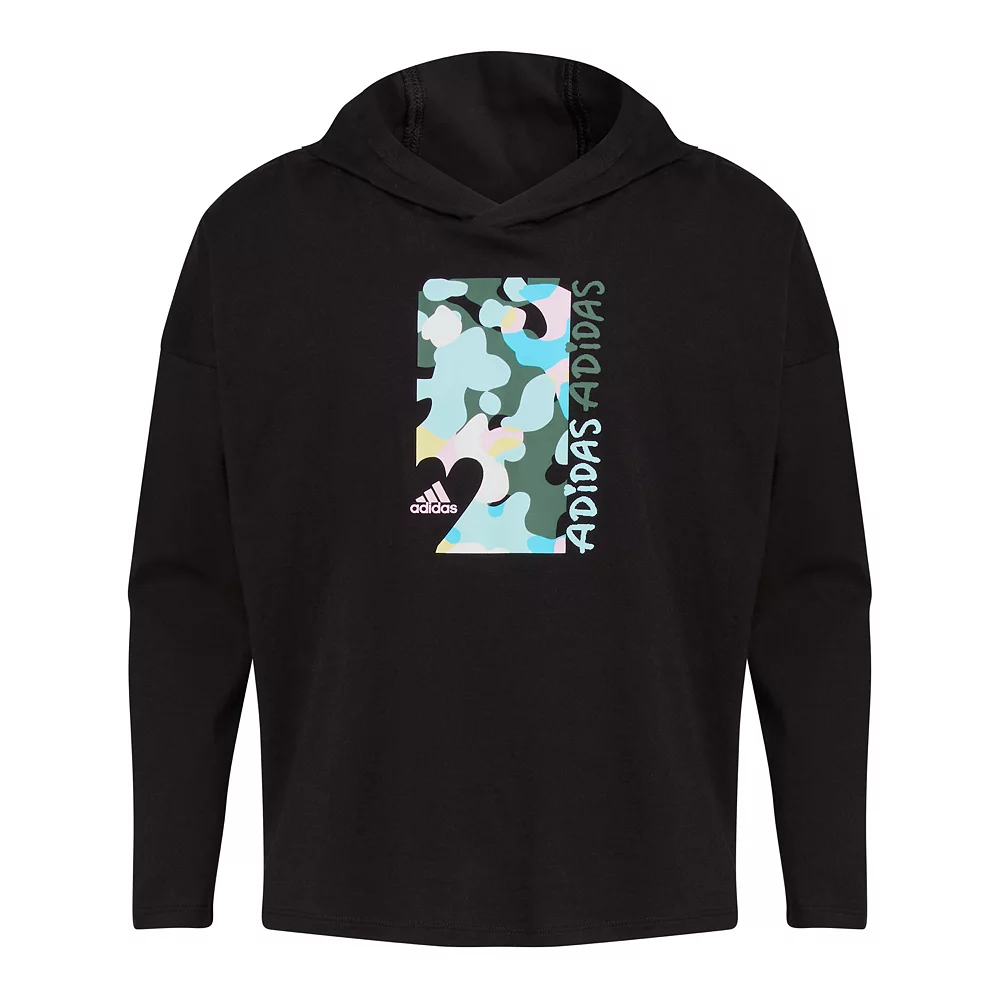 Girls 7-16 adidas Hooded Graphic Tee 11 Girls 7-16 adidas Hooded Graphic Tee - Image 9