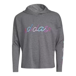 Girls 7-16 adidas Hooded Graphic Tee 19 Girls 7-16 adidas Hooded Graphic Tee -Adidas shop 5559783 Charcoal Gray Heather