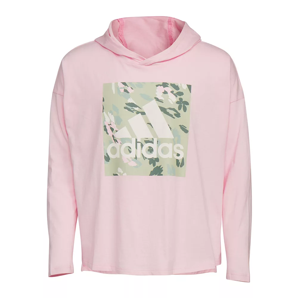 Girls 7-16 adidas Hooded Graphic Tee 4 Girls 7-16 adidas Hooded Graphic Tee - Image 2