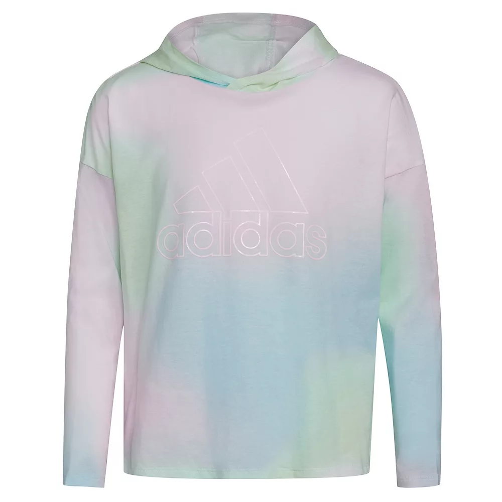 Girls 7-16 adidas Hooded Graphic Tee 6 Girls 7-16 adidas Hooded Graphic Tee - Image 4