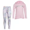 Toddler Girl adidas Curved Hooded Top & Leggings Set 2 Toddler Girl adidas Curved Hooded Top & Leggings Set -Adidas shop 5561478 Clear Pink Heather