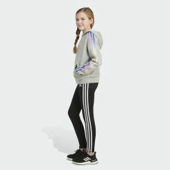Girls 7-16 adidas Multi 3-Stripes Fleece Hoodie 19 Girls 7-16 adidas Multi 3-Stripes Fleece Hoodie -Adidas shop 5561641 ALT5