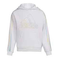 Girls 7-16 adidas Multi 3-Stripes Fleece Hoodie 14 Girls 7-16 adidas Multi 3-Stripes Fleece Hoodie -Adidas shop 5561641 White