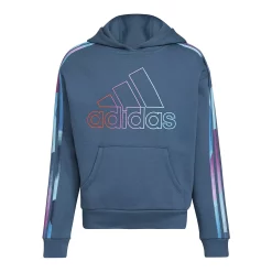 Girls 7-16 adidas Multi 3-Stripes Fleece Hoodie 13 Girls 7-16 adidas Multi 3-Stripes Fleece Hoodie -Adidas shop 5561641 Wonder Steel