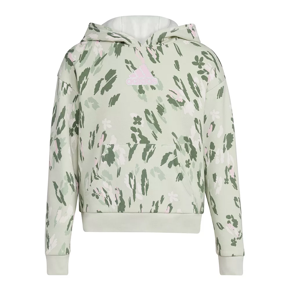 Girls 7-16 adidas Printed Fleece Hoodie 4 Girls 7-16 adidas Printed Fleece Hoodie - Image 2