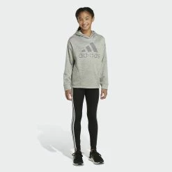 Girls 7-16 adidas Mélange Fleece Hoodie -Adidas shop 5561655 ALT2