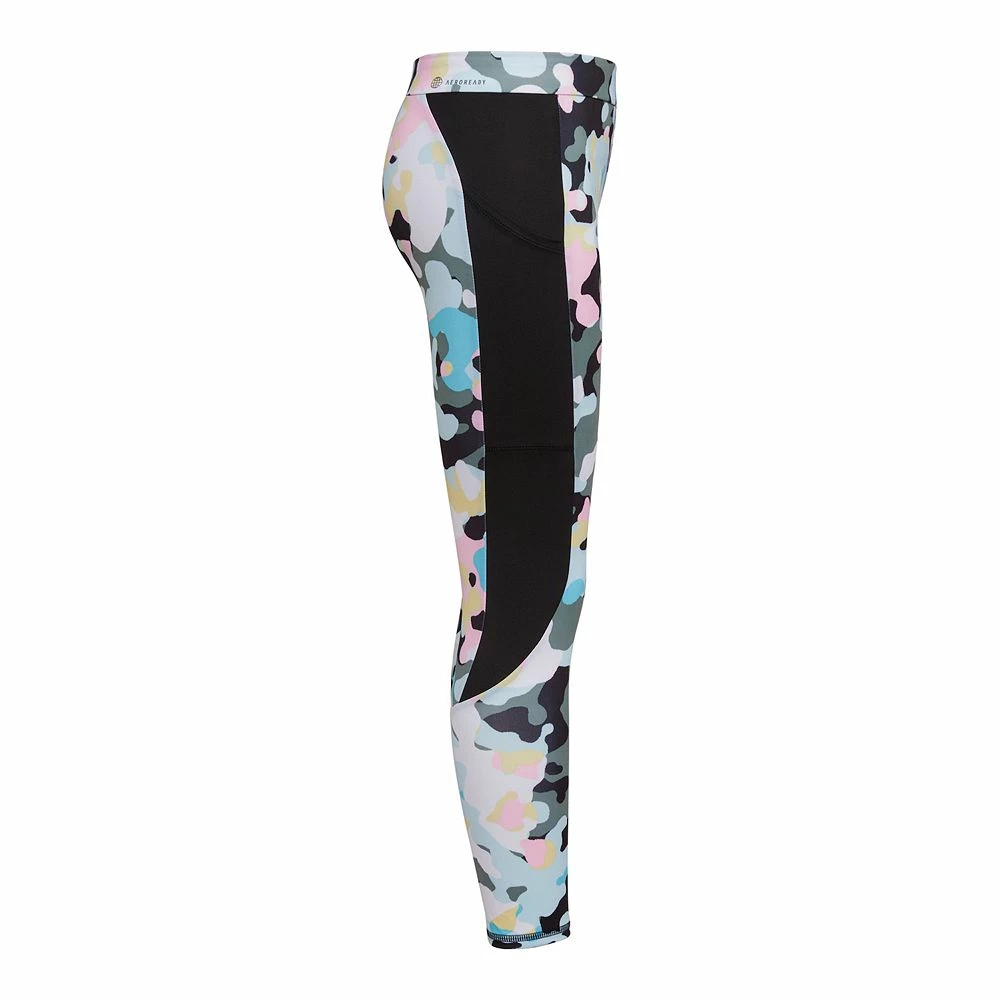 Girls 7-16 adidas Printed Pieced Pocket AEROREADY Leggings 5 Girls 7-16 adidas Printed Pieced Pocket AEROREADY Leggings - Image 3