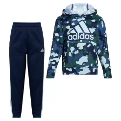 Toddler Boy adidas Camo Badge of Sport Graphic Hoodie & Jogger Pants Set
