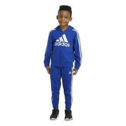 Boys 4-7 adidas French Terry Logo Graphic Hoodie & Jogger Pants Set -Adidas shop 5565367 ALT3