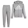 Boys 4-7 adidas French Terry Logo Graphic Hoodie & Jogger Pants Set -Adidas shop 5565367 Grey