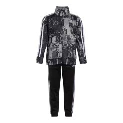 Boys 4-7 adidas Tricot Printed Track Jacket & Jogger Pants Set -Adidas shop 5565371 ALT2