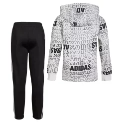 Toddler Boy adidas Allover Print Hooded Tee & Athletic Pants Set -Adidas shop 5565640 ALT