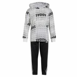 Toddler Boy adidas Allover Print Hooded Tee & Athletic Pants Set -Adidas shop 5565640 ALT2