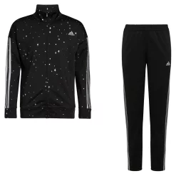 Girls 7-16 adidas Essential Tricot Tracksuit Set -Adidas shop 5678340 Black Silver