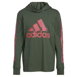 Boys 8-20 adidas Glitchy Badge of Sport Hooded Tee