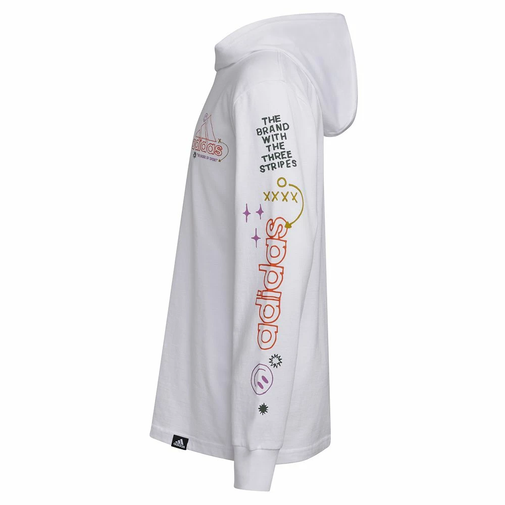 Boys 8-20 adidas Doodle Hooded Tee 7 Boys 8-20 adidas Doodle Hooded Tee - Image 5