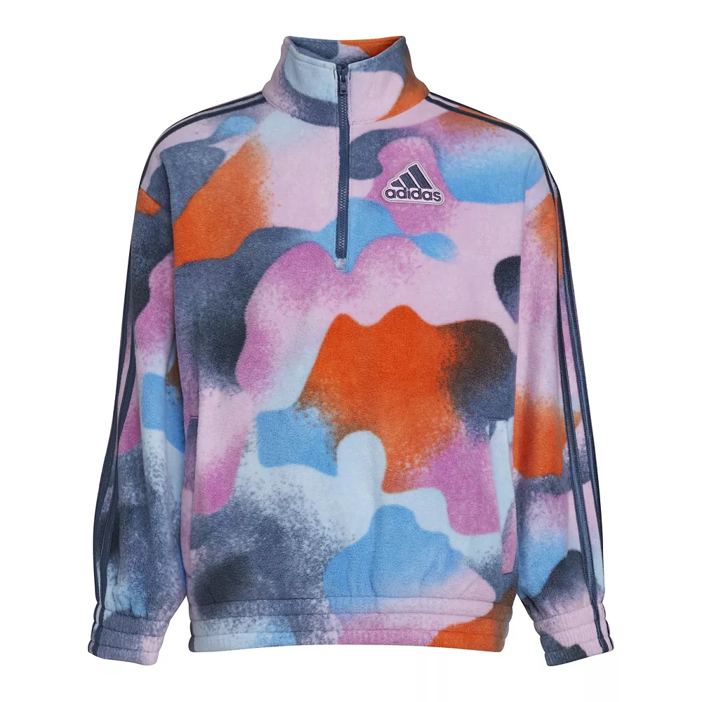 Girls 7-16 adidas Cozy Pop Over Sweatshirt 4 Girls 7-16 adidas Cozy Pop Over Sweatshirt - Image 2