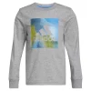 Boys 8-20 adidas Gradient Camo Badge of Sport Heather Tee -Adidas shop 5731694