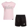 Toddler Girl Adidas Graphic Tee & Mesh Short Set -Adidas shop 5789891